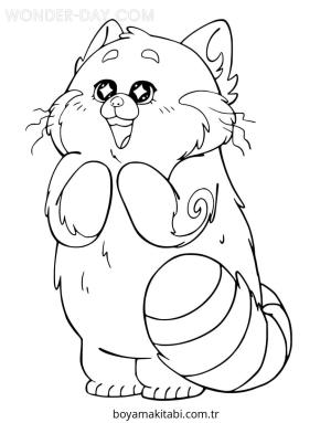 Turning Red boyama sayfası – renkli çizimler, okul öncesi