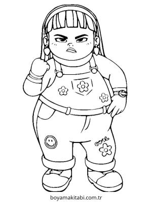 Turning Red boyama sayfası – sanatsal çalışma, çocuklar için