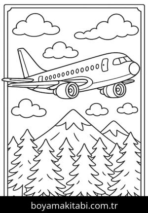 Uçak boyama sayfası,  coloring page, , 