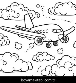 Uçak boyama sayfası,  coloring page, , 