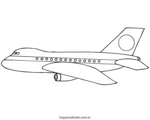 Uçak boyama sayfası – ücretsiz yazdır, boyama etkinliği