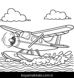 Uçak boyama sayfası,  coloring page, , 