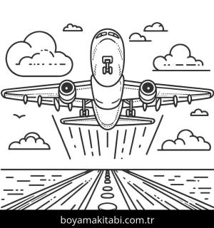 Uçak boyama sayfası,  coloring page, , 