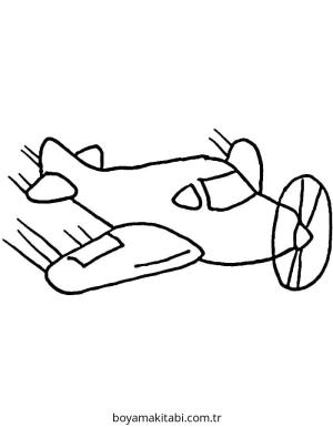 Uçak boyama sayfası – yaratıcılığı geliştirir, keyifli zaman