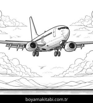 Uçak boyama sayfası,  coloring page, , 