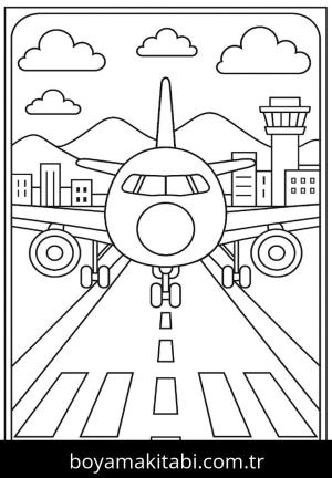 Uçak boyama sayfası,  coloring page, , 