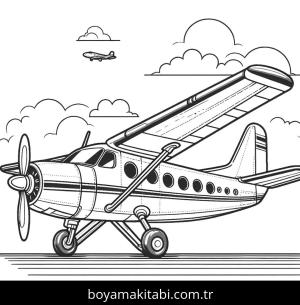 Uçak boyama sayfası,  coloring page, , 