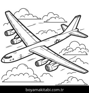 Uçak boyama sayfası,  coloring page, , 