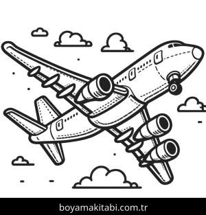 Uçak boyama sayfası,  coloring page, , 