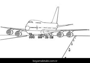 Uçak boyama sayfası – yaratıcılığı geliştirir, keyifli zaman