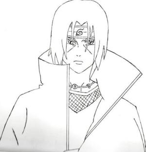 Uchiha Itachi boyama sayfası,  coloring page, Itachi Yazdırılabilir, 