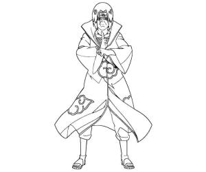 Uchiha Itachi boyama sayfası,  coloring page, Itachi Dövüşü, 