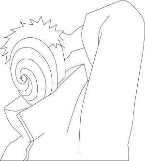 Uchiha Obito boyama sayfası,  coloring page, Tobi Obito Eğlenceli, 