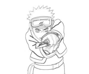 Uchiha Obito boyama sayfası,  coloring page, Çizim Uchiha Obito Saldırısı, 