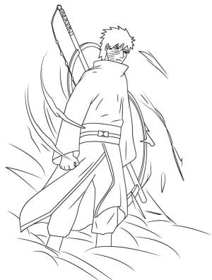 Uchiha Obito boyama sayfası,  coloring page, Basit Obito, 