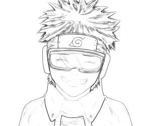 Uchiha Obito boyama sayfası,  coloring page, Obito Eğlenceli çizim, 