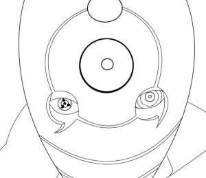 Uchiha Obito boyama sayfası,  coloring page, Kafa Serin Obito, 