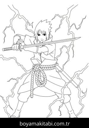 Uchiha Sasuke boyama sayfası 48517,  coloring page, 