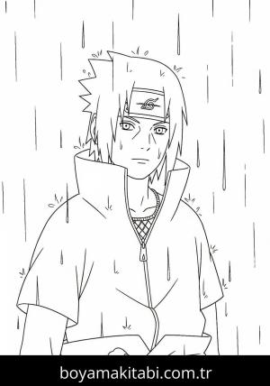 Uchiha Sasuke boyama sayfası 48527,  coloring page, 