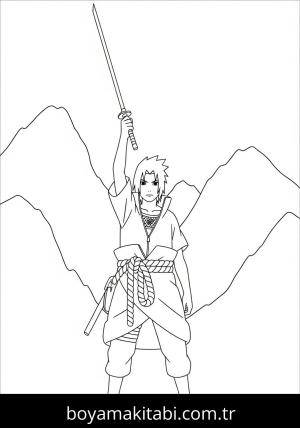 Uchiha Sasuke boyama sayfası 48528,  coloring page, 