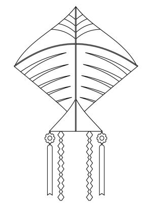 Uçurtma boyama sayfası,  coloring page, , Pictures Kite Free