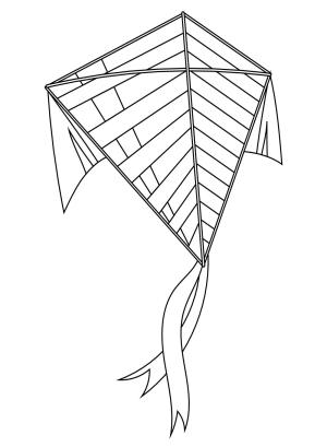 Uçurtma boyama sayfası,  coloring page, , Printable Kite Pictures