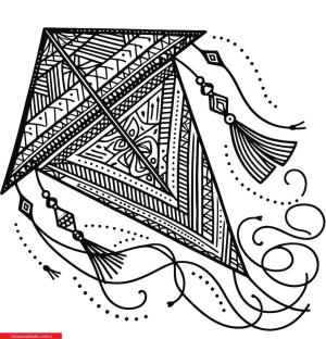 Uçurtma boyama sayfası, coloring page, ,
