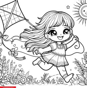 Uçurtma boyama sayfası, coloring page, ,