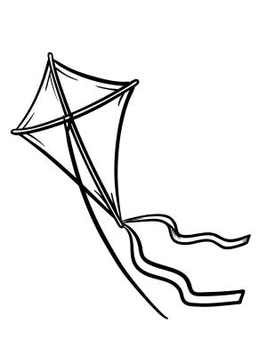 Uçurtma boyama sayfası,  coloring page, şirin, detaylı, çocuklar için