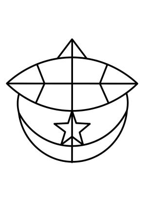 Uçurtma boyama sayfası,  coloring page, , Kite Wau Framework