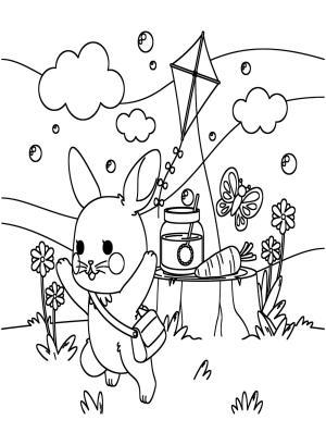 Uçurtma boyama sayfası,  coloring page, mutlu, oyunlu, sevimli