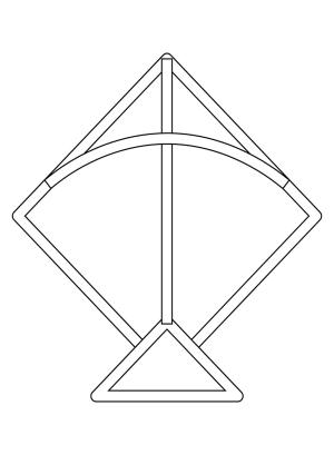 Uçurtma boyama sayfası,  coloring page, , Print Kite