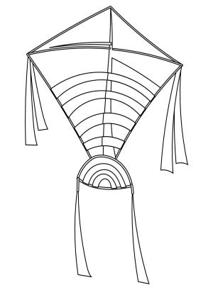 Uçurtma boyama sayfası,  coloring page, , Images Kite Free