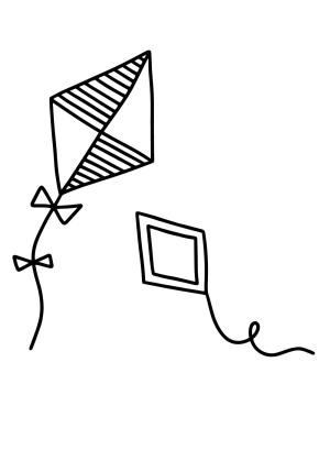 Uçurtma boyama sayfası,  coloring page, popüler, tatlı, harika