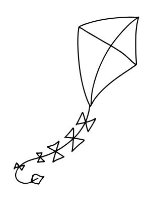 Uçurtma boyama sayfası,  coloring page, , Kite Pictures