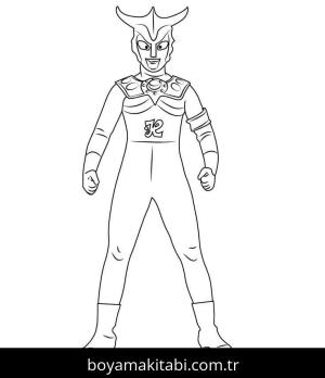 Ultraman boyama sayfası – çocuklar için, çizgi film temalı