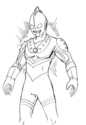 Ultraman boyama sayfası,  coloring page, Ultraman Harika, 