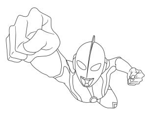 Ultraman boyama sayfası,  coloring page, Ultraman Yumruğu, 