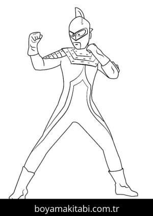 Ultraman boyama sayfası – PDF indir, sevimli karakter