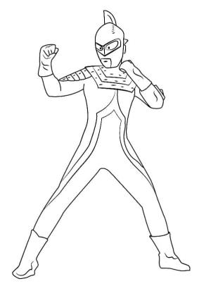 Ultraman boyama sayfası,  coloring page, Ultraman Yedi, 