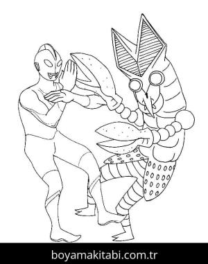 Ultraman boyama sayfası – boyama etkinliği, çocuk aktivitesi