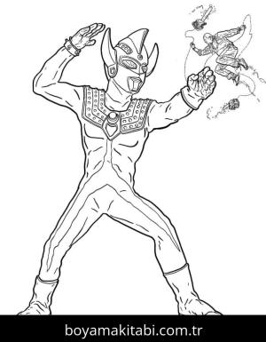 Ultraman boyama sayfası – keyifli zaman, renkli çizimler
