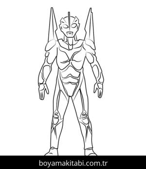 Ultraman boyama sayfası – yaratıcılık, eğlenceli etkinlik