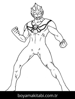 Ultraman boyama sayfası – yaratıcılığı geliştirir, keyifli zaman