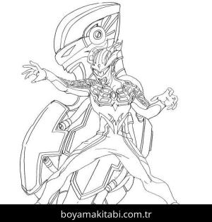 Ultraman boyama sayfası – boyama çalışması, yaratıcılığı geliştirir