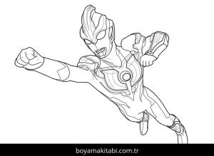 Ultraman boyama sayfası – eğlenceli etkinlik, el becerilerini geliştirir