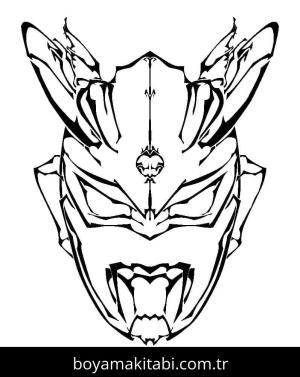 Ultraman boyama sayfası – basit çizim, kolay boyama