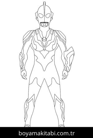 Ultraman boyama sayfası – keyifli zaman, renkli çizimler