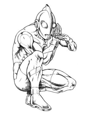 Ultraman boyama sayfası,  coloring page, Havalı Ultraman, 