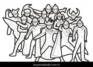 Ultraman boyama sayfası – boyama etkinliği, çocuk aktivitesi